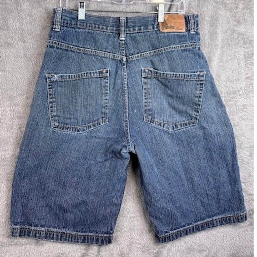 Risk Jeans Co. Mens Denim Shorts Size 36 Blue‎ Casual Five Pocket Y2K HIP HOP